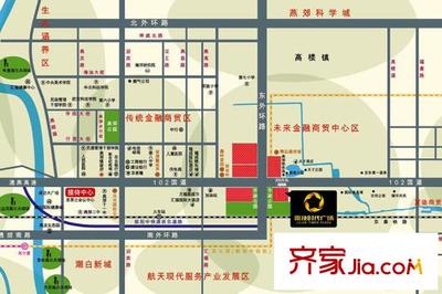 廊坊雷捷时代广场二期交通图-齐家网小区库